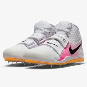 Nike Zoom Javelin Elite 3 Track Spikes White Pink Orange AJ8119-101 Mens Size 11